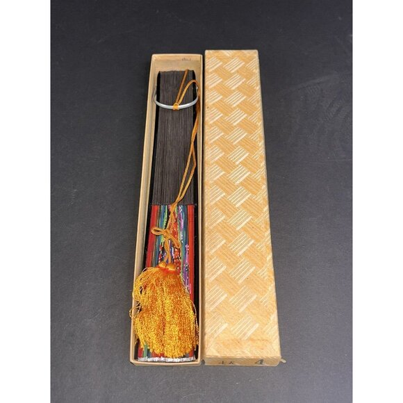 Japanese Chopsticks In Red Enamel Case Boxed Fan Original 2 Set Tachikawa Japan - Picture 6 of 16